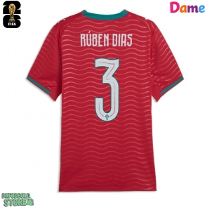 Portugal Ruben Dias #3 Replika Hjemmebanetrøje Dame VM 2026 Kortærmet